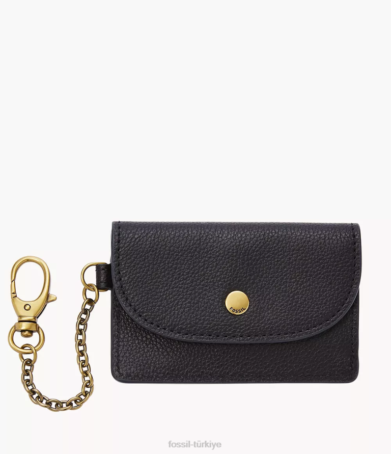 Fossil 6J04846 siyah adelyn kart kutusu cüzdan kadınlar
