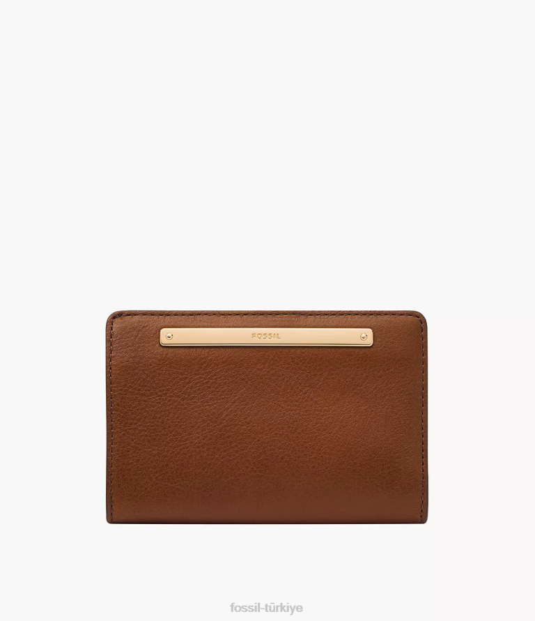 Fossil 6J04745 kahverengi liza çok işlevli cüzdan kadınlar