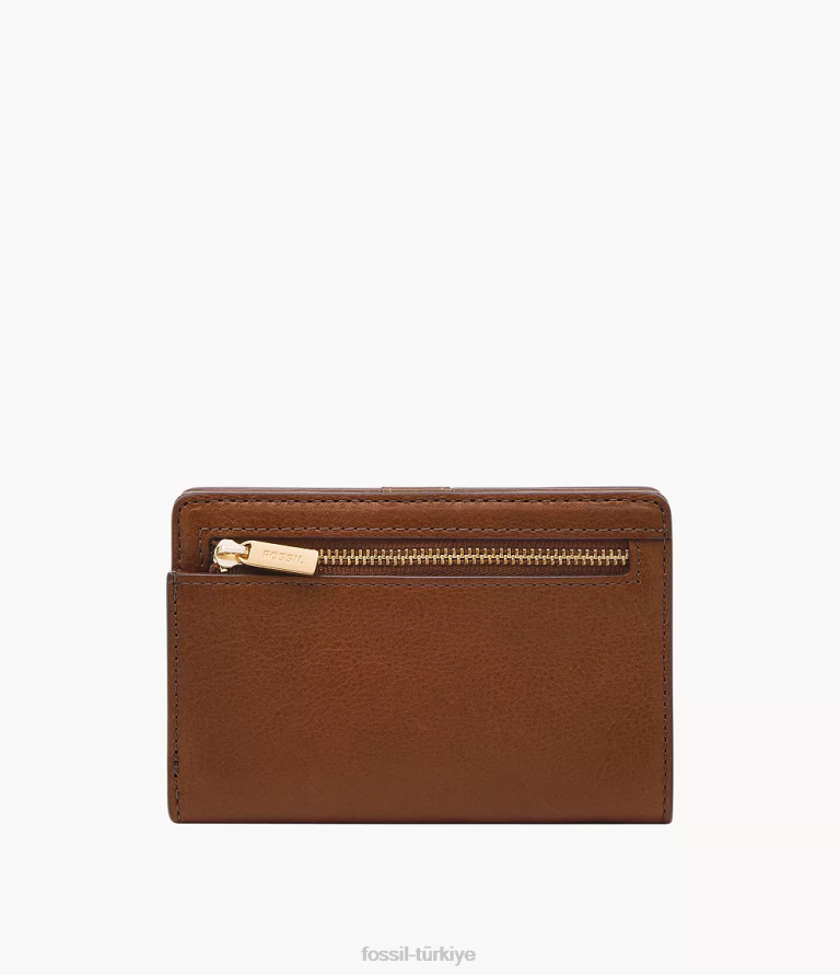 Fossil 6J04745 kahverengi liza çok işlevli cüzdan kadınlar
