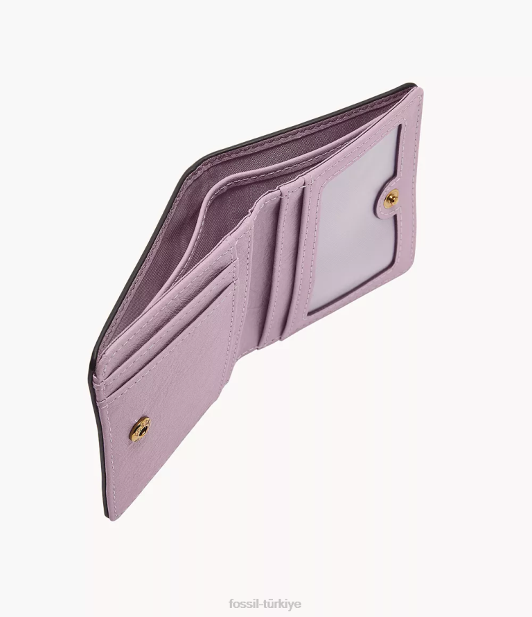 Fossil 6J04751 mor logan küçük iki katlı cüzdan kadınlar