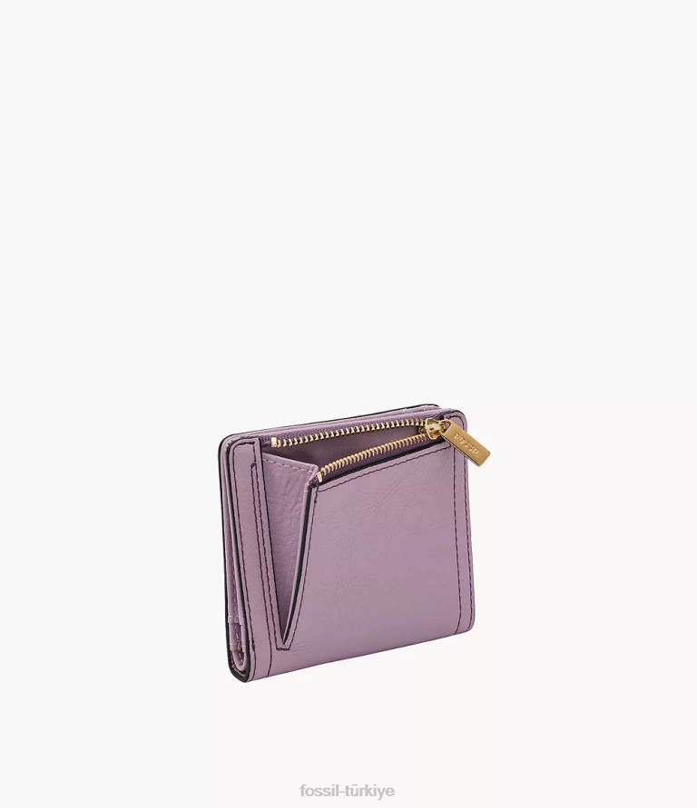 Fossil 6J04751 mor logan küçük iki katlı cüzdan kadınlar