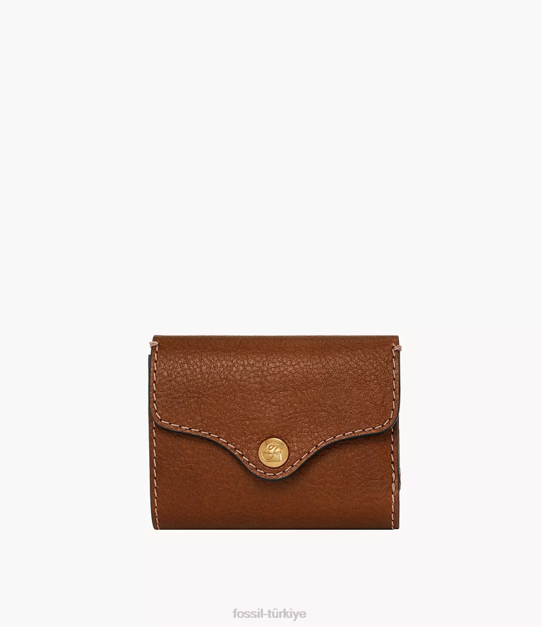 Fossil 6J04767 kahverengi miras üç katlı cüzdan kadınlar