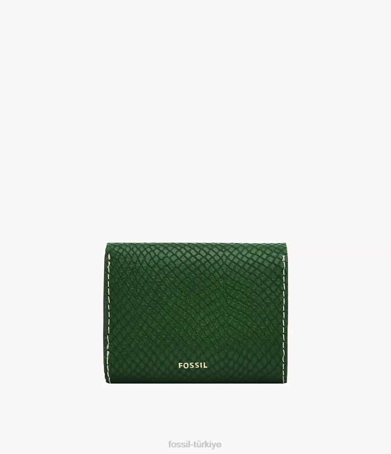 Fossil 6J04773 yeşil miras üç katlı cüzdan kadınlar