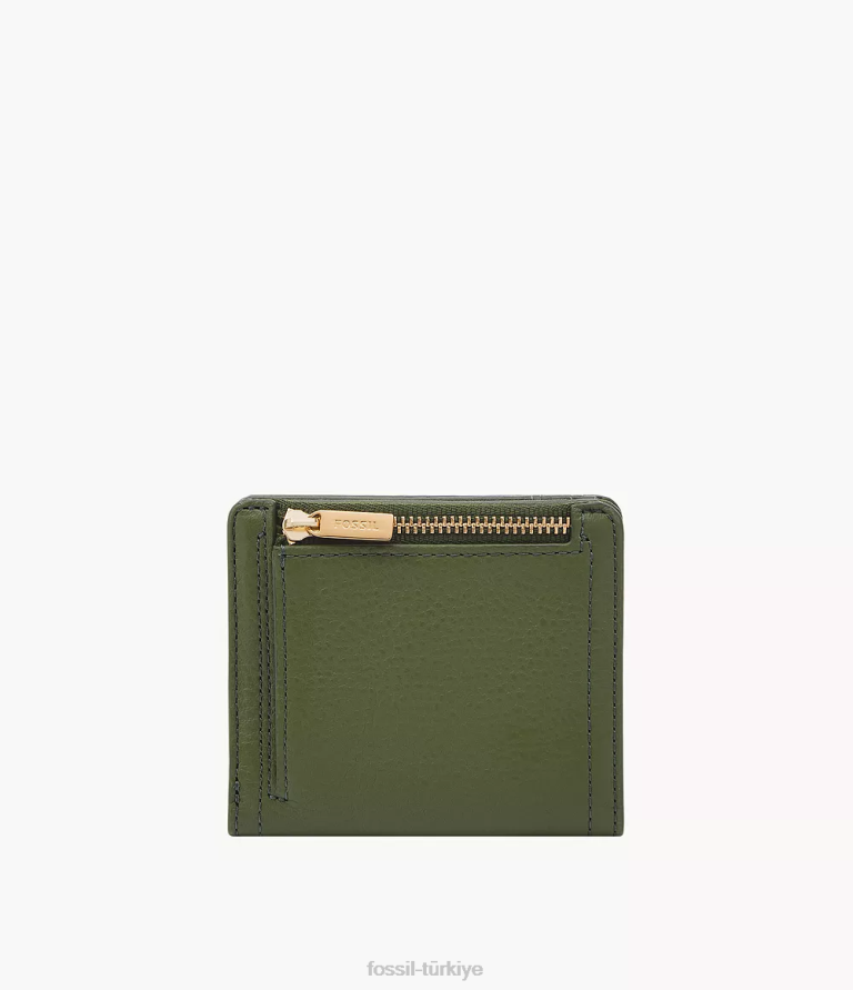 Fossil 6J04783 yeşil logan küçük iki katlı cüzdan kadınlar