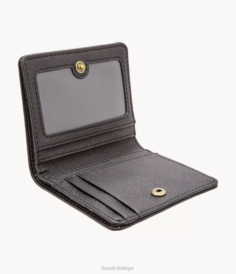 Fossil 6J04840 siyah madison bifold cüzdan kadınlar