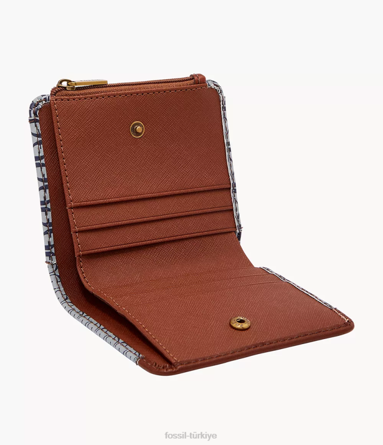 Fossil 6J04890 mavi Jori iki katlı cüzdan kadınlar