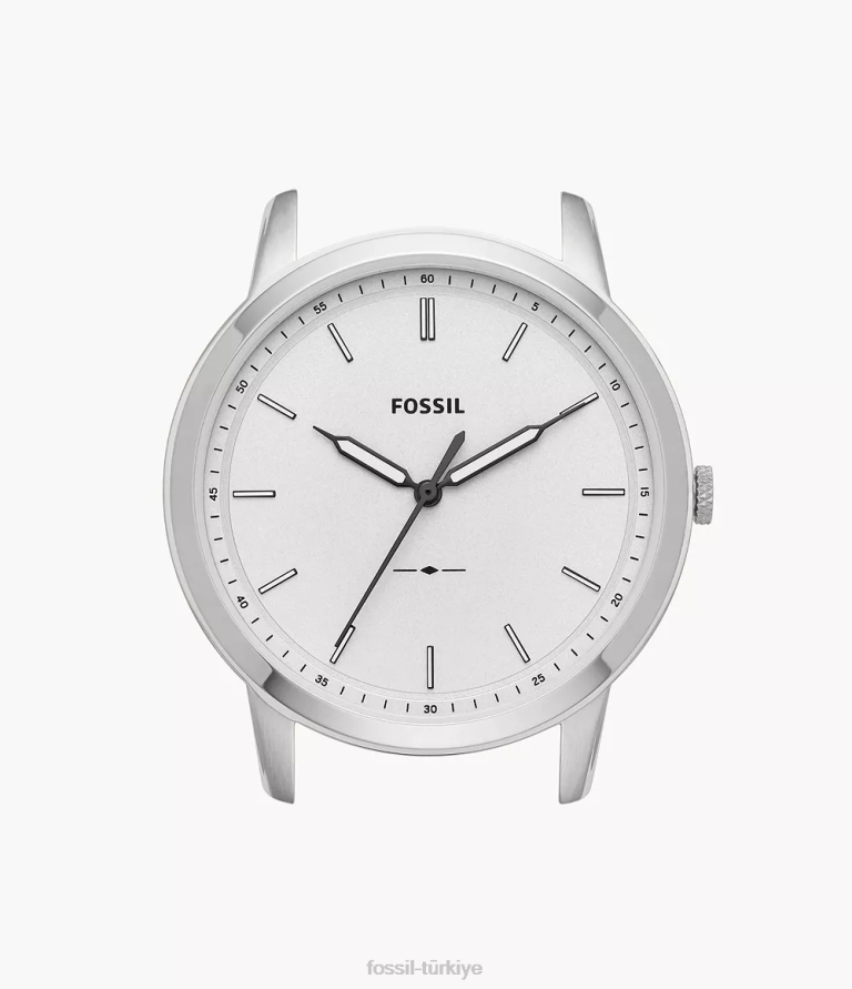 Fossil 6J042028 beyaz minimalist ince üç ibreli saat kasası aksesuar erkekler