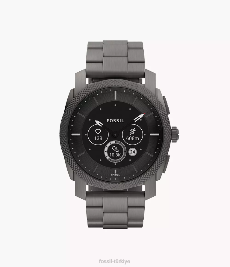 Fossil 6J041331 Sigara içmek makine gen 6 hibrit akıllı saat paslanmaz çelik kol saati erkekler