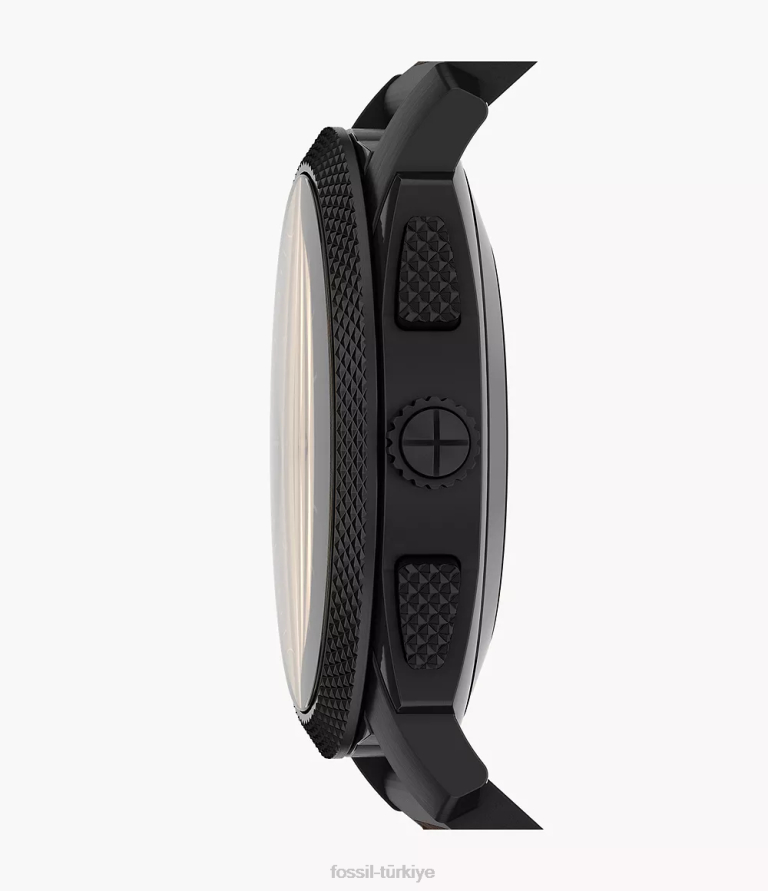 Fossil 6J041334 koyu kahverengi makine gen 6 hibrit akıllı saat deri kol saati erkekler