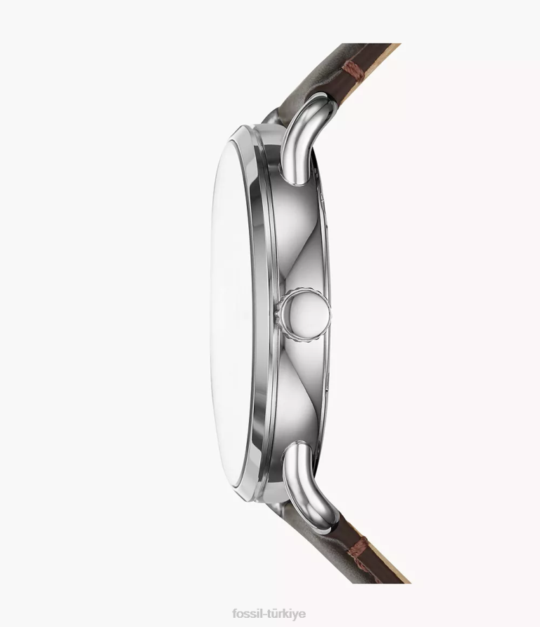 Fossil 6J041423 kahverengi copeland 42 mm üç ibreli deri saat kol saati erkekler