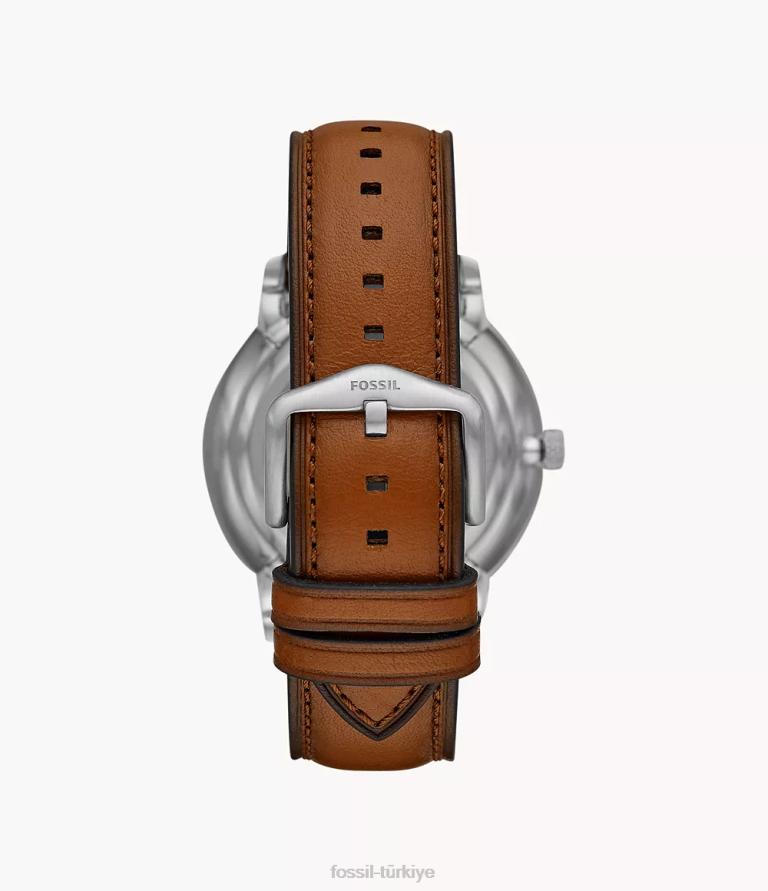Fossil 6J041441 bagaj nötr otomatik deri saat kol saati erkekler