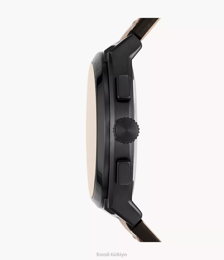 Fossil 6J041447 kahverengi everett kronograf litehide deri saat kol saati erkekler