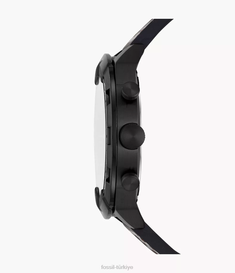 Fossil 6J041582 kahverengi timsah bronson kronograf deri ve kauçuk saat kol saati erkekler