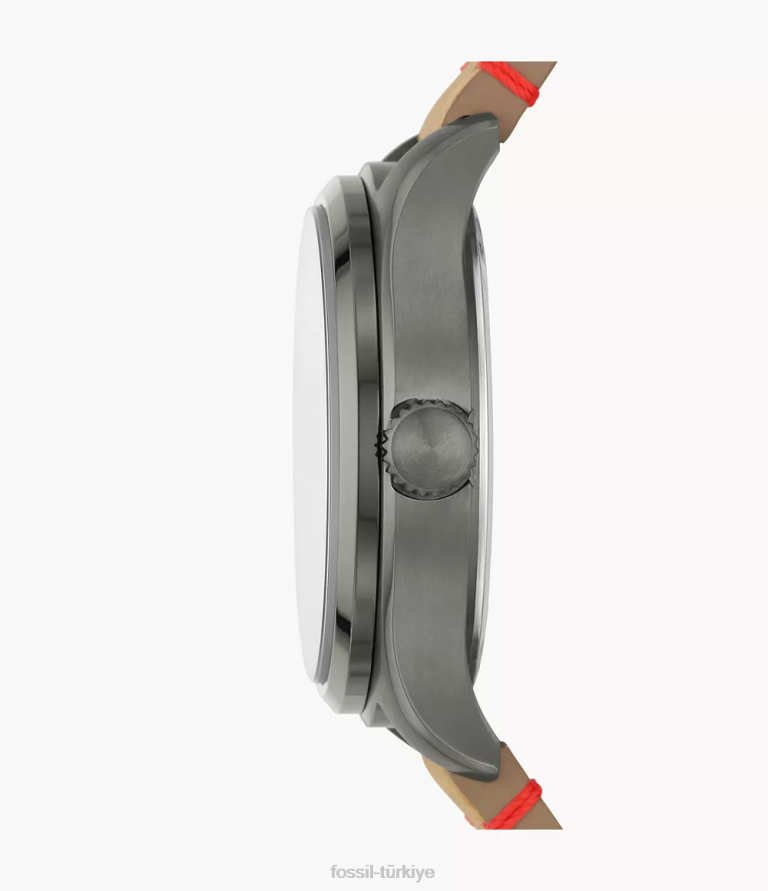 Fossil 6J041602 bronzluk easton üç ibreli deri saat kol saati erkekler