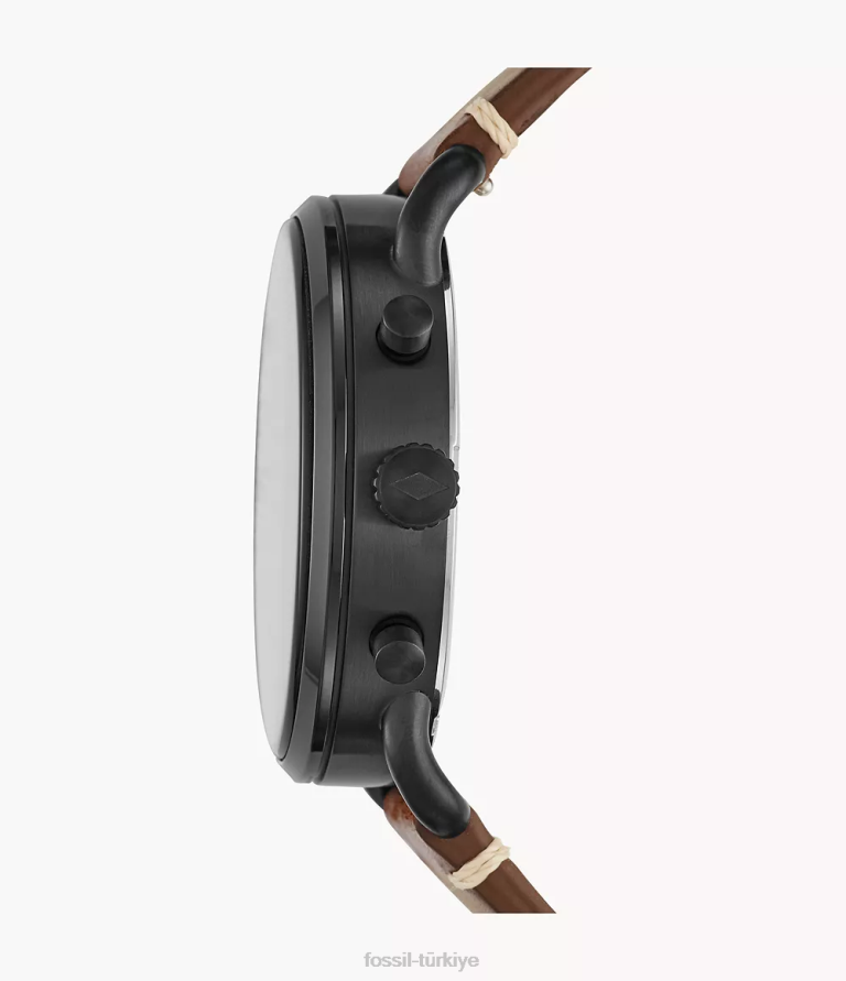 Fossil 6J041607 kahverengi banliyö kronograf deri saat kol saati erkekler