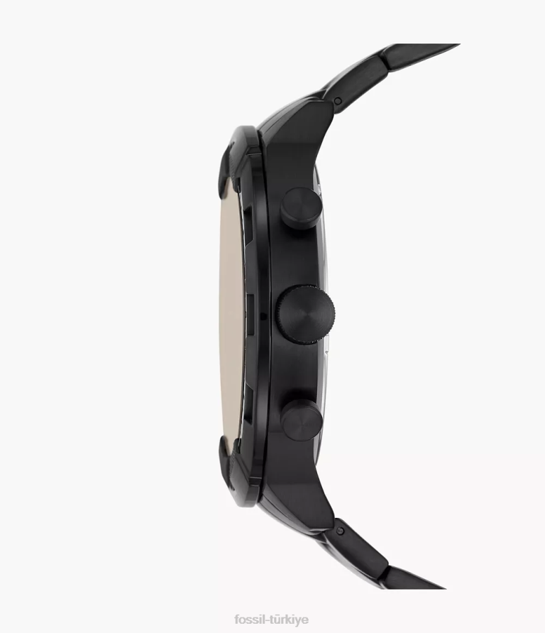 Fossil 6J041342 siyah bronson kronograf paslanmaz çelik saat kol saati erkekler