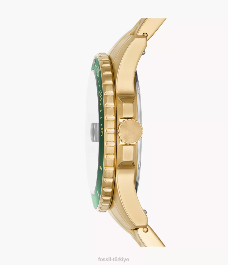 Fossil 6J041350 mavi üç ibreli paslanmaz çelik saat kol saati erkekler