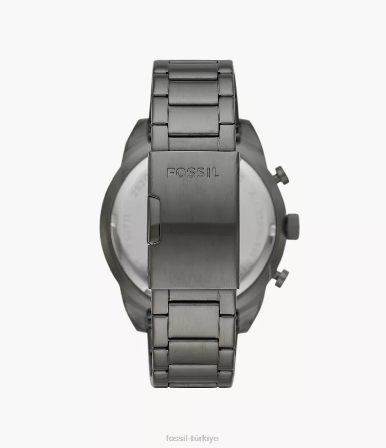 Fossil 6J041355 Sigara içmek bronson kronograf paslanmaz çelik saat kol saati erkekler