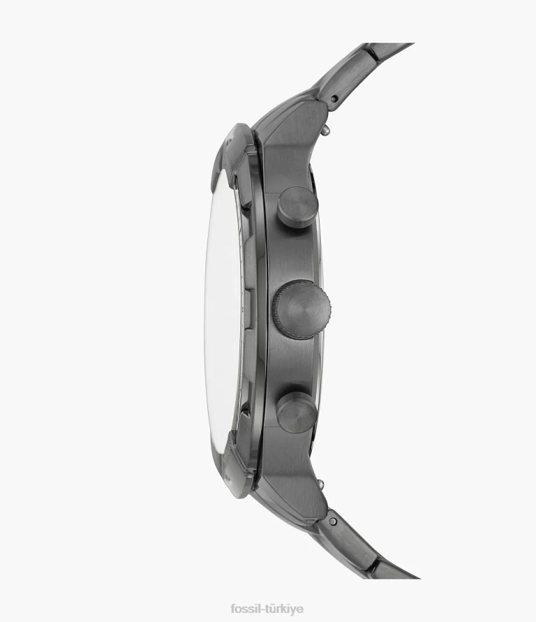 Fossil 6J041355 Sigara içmek bronson kronograf paslanmaz çelik saat kol saati erkekler