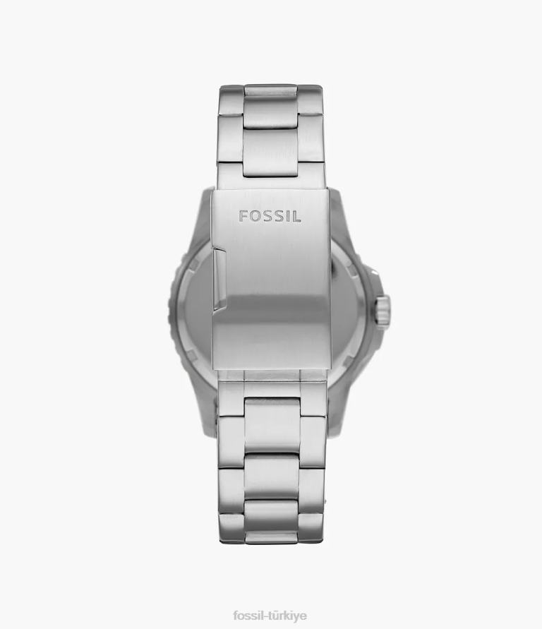 Fossil 6J041359 gümüş ton fb-01 üç ibreli tarih paslanmaz çelik saat kol saati erkekler