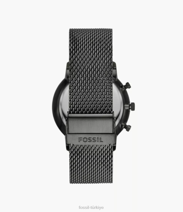 Fossil 6J041371 Sigara içmek nötr kronograf paslanmaz çelik hasır saat kol saati erkekler