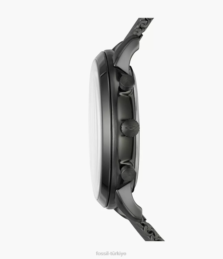 Fossil 6J041371 Sigara içmek nötr kronograf paslanmaz çelik hasır saat kol saati erkekler