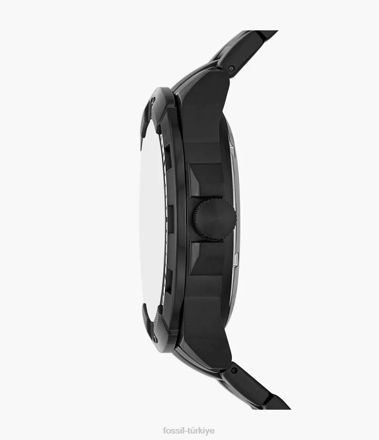 Fossil 6J041374 siyah bronson otomatik paslanmaz çelik saat kol saati erkekler