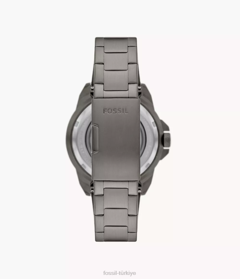 Fossil 6J041388 Sigara içmek bronson otomatik paslanmaz çelik saat kol saati erkekler