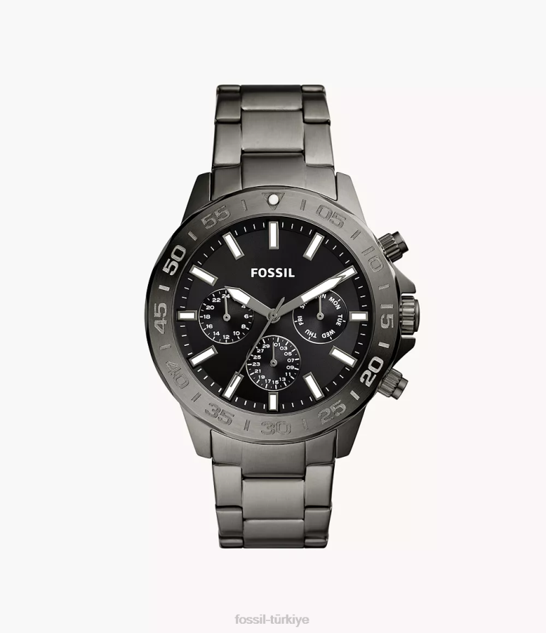 Fossil 6J041557 Sigara içmek bannon çok fonksiyonlu paslanmaz çelik saat kol saati erkekler
