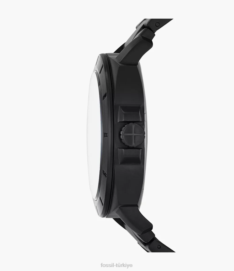 Fossil 6J041589 siyah Privateer büküm paslanmaz çelik saat kol saati erkekler