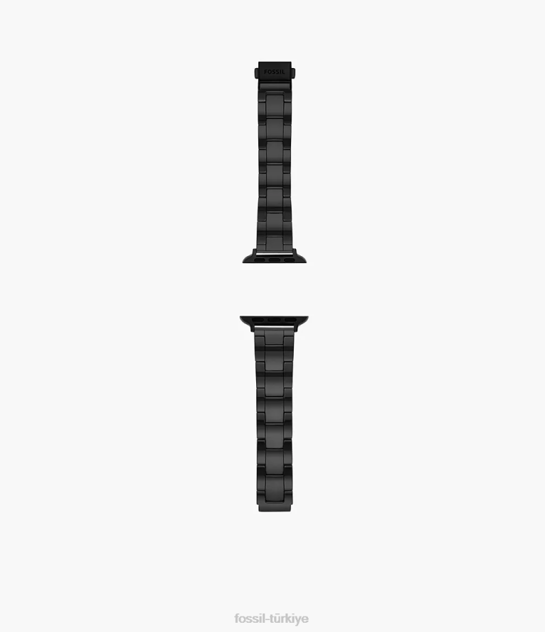Fossil 6J041494 siyah Apple watch için 38mm/40mm/41mm seramik bant aksesuar erkekler