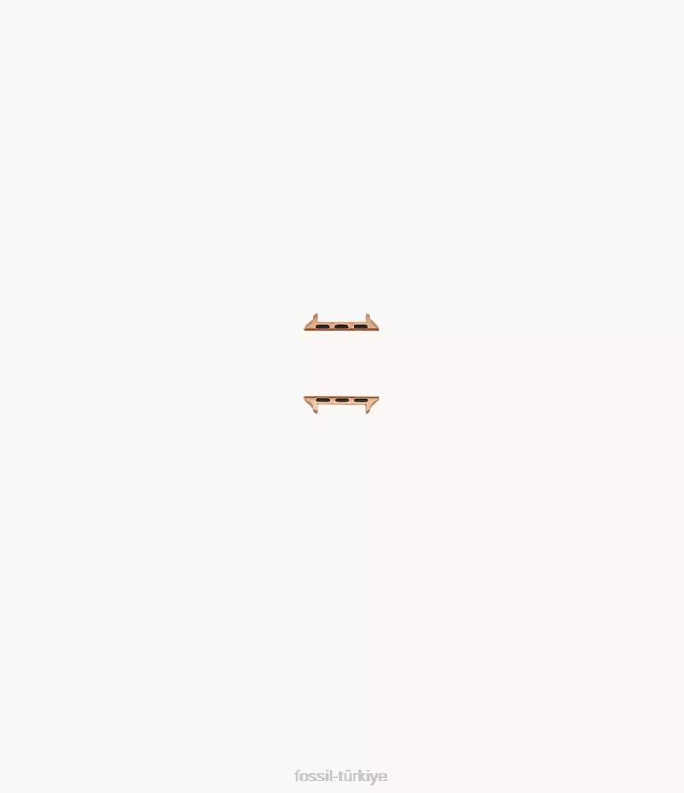 Fossil 6J041505 Altın gül Apple watch için 42mm/44mm/45mm paslanmaz çelik bant konektörü aksesuar erkekler