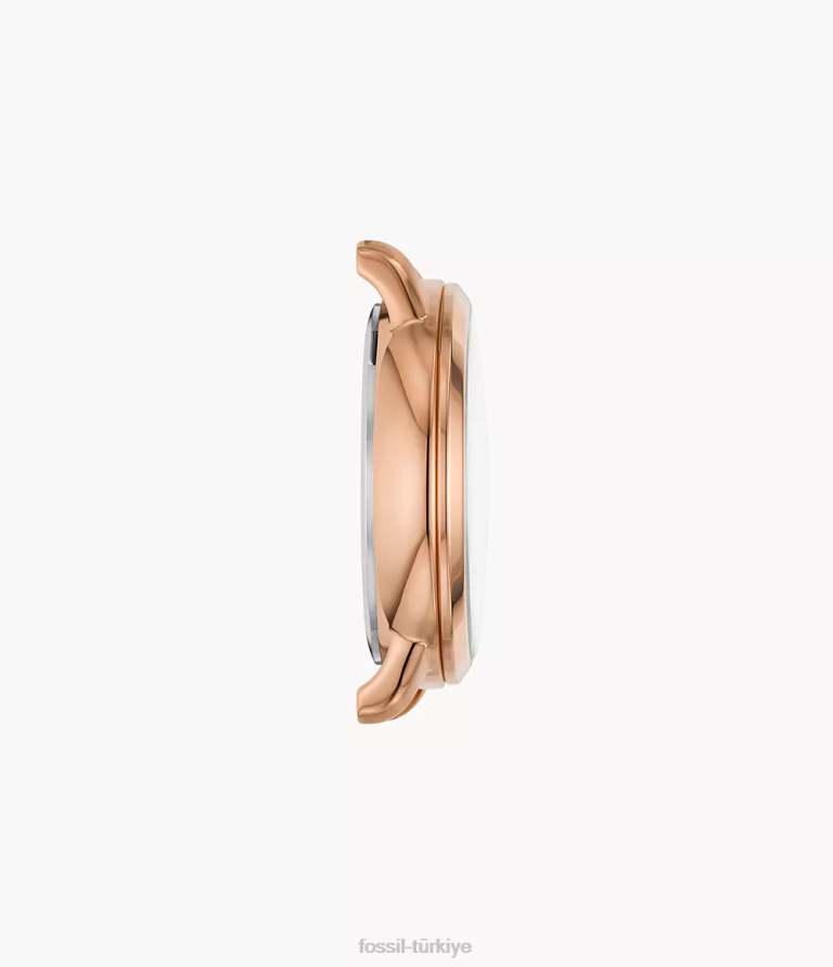 Fossil 6J0481 gül altın tonu nötra kronograf paslanmaz çelik saat kasası aksesuar kadınlar