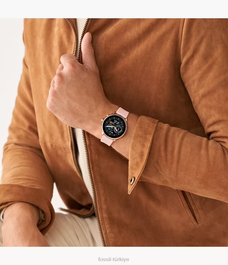 Fossil 6J041 kızarmak gen 6 wellness edition akıllı saat silikonu kol saati kadınlar