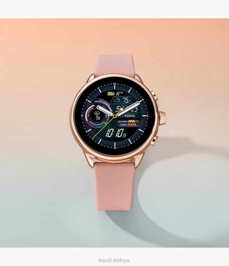 Fossil 6J041 kızarmak gen 6 wellness edition akıllı saat silikonu kol saati kadınlar