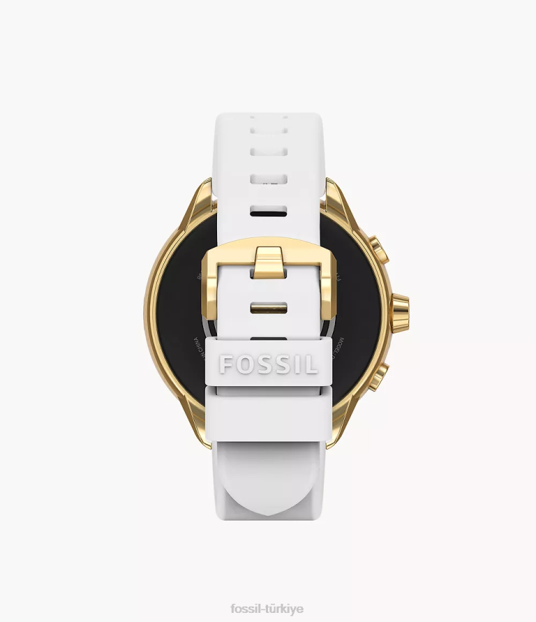 Fossil 6J044 beyaz gen 6 wellness edition akıllı saat silikonu ve değiştirilebilir kayış ve tampon seti kol saati kadınlar