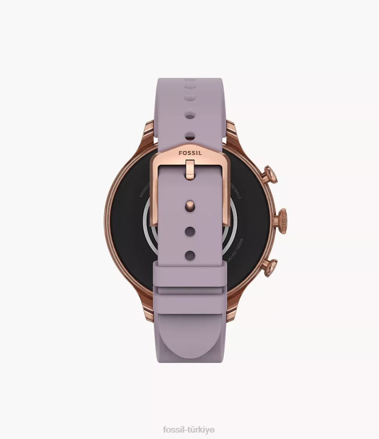 Fossil 6J047 mor gen 6 akıllı saat silikonu kol saati kadınlar