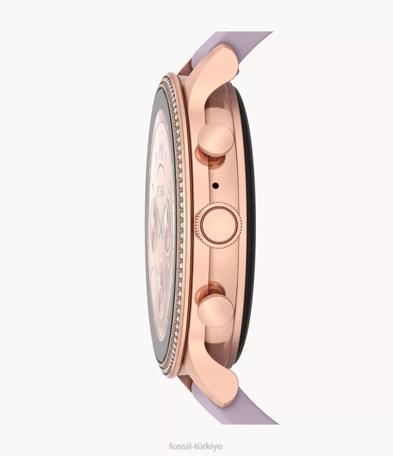 Fossil 6J047 mor gen 6 akıllı saat silikonu kol saati kadınlar
