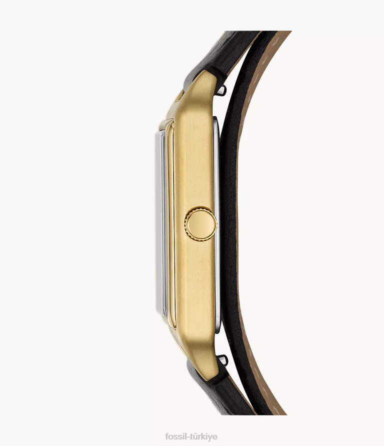 Fossil 6J04107 siyah raquel üç ibreli tarih litehide deri saat kol saati kadınlar