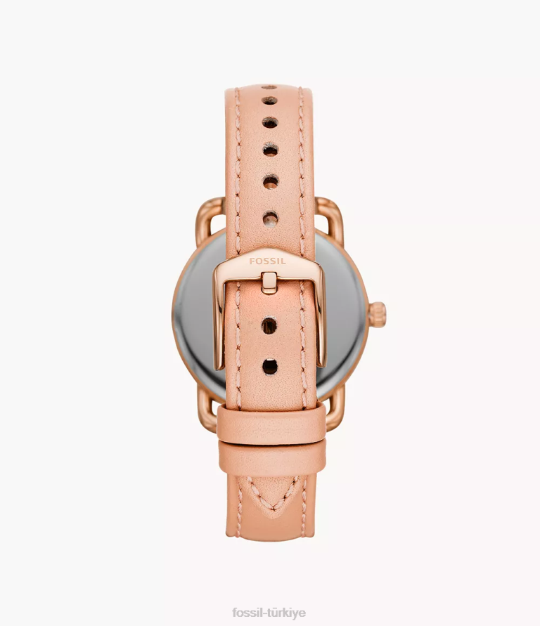 Fossil 6J04108 çıplak copeland üç ibreli deri saat kol saati kadınlar
