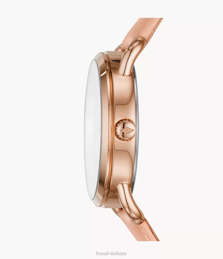 Fossil 6J04108 çıplak copeland üç ibreli deri saat kol saati kadınlar