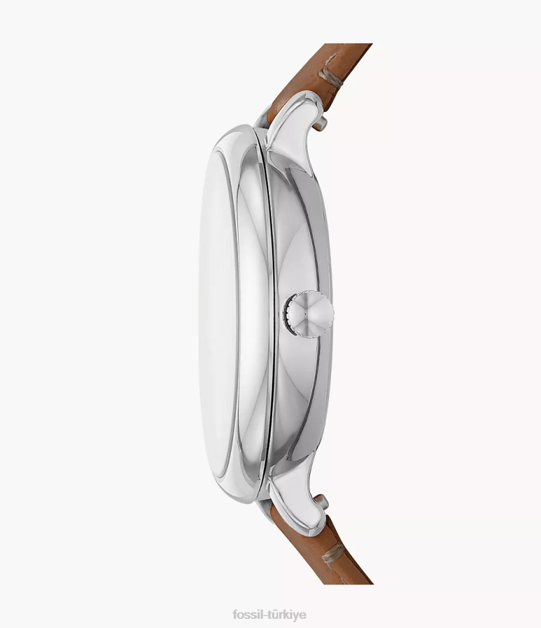 Fossil 6J04214 kahverengi jacqueline güneş enerjili litehide deri saat kol saati kadınlar