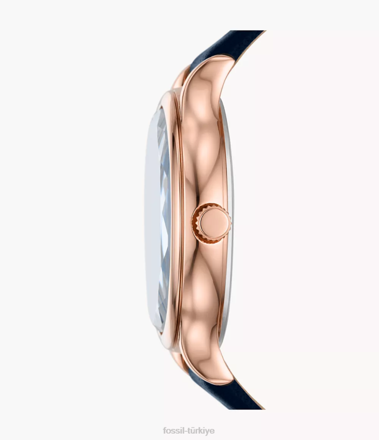 Fossil 6J04279 Donanma Laney üç ibreli deri saat kol saati kadınlar