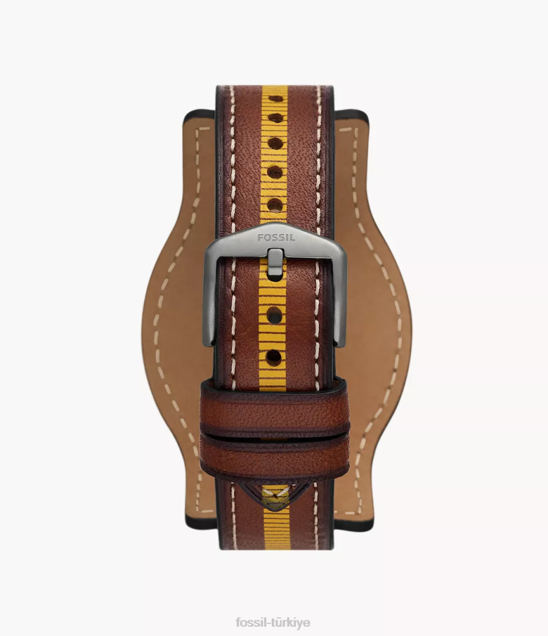 Fossil 6J0490 kahverengi sınırlı sayıda üretilen yıldız savaşları han solo deri saat kol saati kadınlar