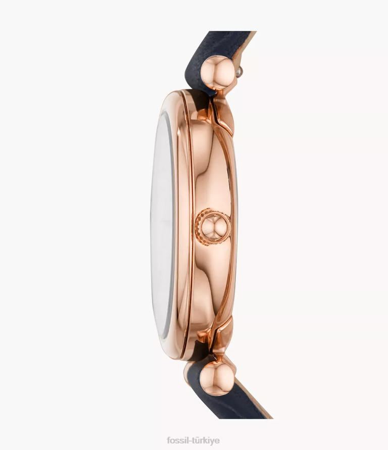 Fossil 6J0499 Donanma carlie mini üç ibreli deri saat kol saati kadınlar