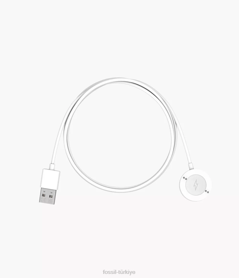 Fossil 6J0419 beyaz gen 6 akıllı saat hızlı şarj cihazı kol saati kadınlar