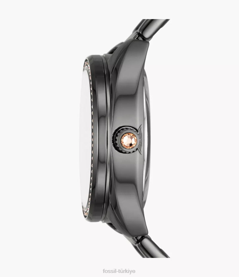 Fossil 6J04220 tunç vale otomatik paslanmaz çelik saat kol saati kadınlar