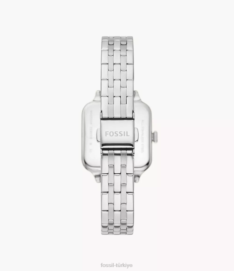 Fossil 6J04221 gümüş ton colleen üç ibreli paslanmaz çelik saat kol saati kadınlar