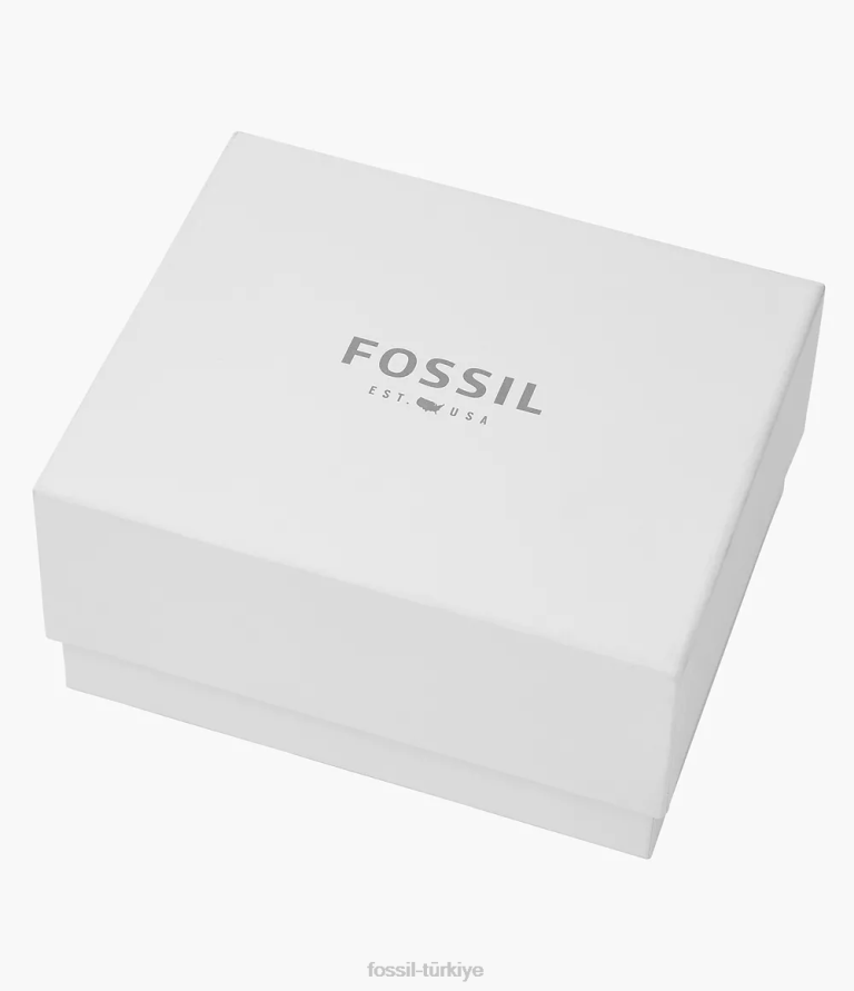 Fossil 6J04234 gül altın tonu Kerrigan üç ibreli paslanmaz çelik saat seti kol saati kadınlar