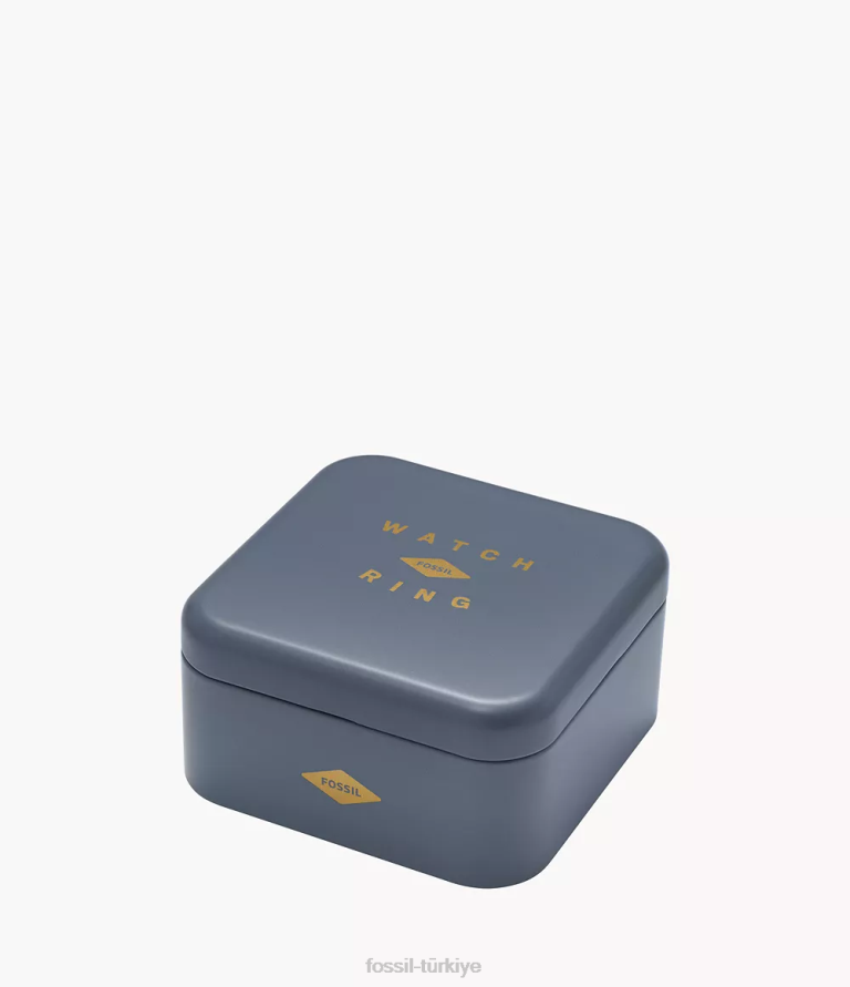 Fossil 6J0423 gül altın tonu saat halkası iki ibreli paslanmaz çelik kol saati kadınlar